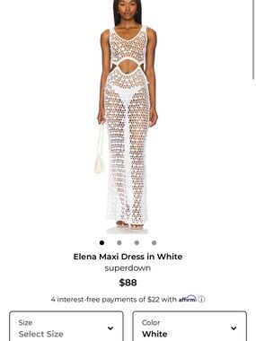 superdown Elena Maxi Dress in White revolve